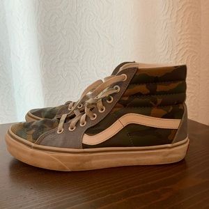 Camo/Gray High Top Vans